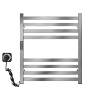 Elektrischer Handtuchwärmer Magnus P8 500х600 Deffi edelstahl (Chrom, JD04, Linker Anschluss)