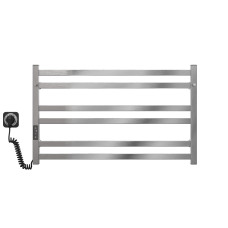 Electric heated towel rail Chanel P6 800х500 Deffi stainless steel (Chrome, Left connection)