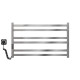 Buy electric heated towel rail Chanel P6 800х500 Deffi stainless steel (Chrome, Left connection)