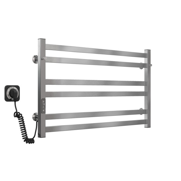 Buy electric heated towel rail Chanel P6 800х500 Deffi stainless steel (Chrome, Left connection)