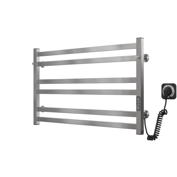 Buy electric heated towel rail Chanel P6 800х500 Deffi stainless steel (Chrome, Right connection)