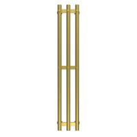 Water heated towel rail Zara P3 140х1000 Deffi stainless steel (Gold, Bottom connection)