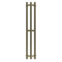 Podgrzewany wieszak na ręczniki Zara P3 140х1000 Deffi stal nierdzewna (Olive bronze, Połączenie dolne)