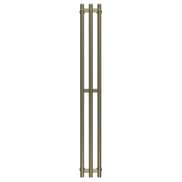 Wasserbeheizter Handtuchhalter Zara P3 140х1400 Deffi edelstahl (Olive bronze, Anschluss unten)