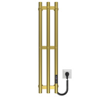 Elektrischer Handtuchwärmer Zara P3 140х800 Deffi edelstahl (Gold, WD03, Richtige Verbindung)