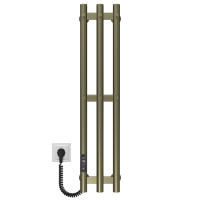 Elektryczny podgrzewacz ręczników Zara P3 140х800 Deffi stal nierdzewna (Olive bronze, JD03, Połączenie lewe)