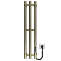 Elektrischer Handtuchwärmer Zara P3 140х800 Deffi edelstahl (Olive bronze, JD03, Richtige Verbindung)