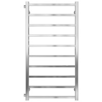 Water heated towel rail Forest P10 500х1000 Deffi stainless steel (Chrome, Side left connection)