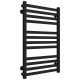 Buy water heated towel rail Magnus P12 500х800 Deffi stainless steel (Black, Side left connection)