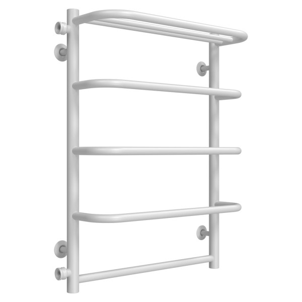 Towel dryer water Standart with shelf P5 500х700 Deffi edelstahl (Chrom, Seitlicher linker Anschluss)