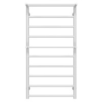 Water heated towel rail Terma Plus P10 500х1000 Deffi stainless steel (White, Bottom connection)