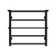 Buy a water heated towel rail Terma Plus P5 500х500 Deffi stainless steel (Black, Bottom connection)