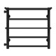 Buy a water heated towel rail Terma Plus P5 500х500 Deffi stainless steel (Black, Side left connection)