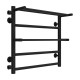 Buy a water heated towel rail Terma Plus P5 500х500 Deffi stainless steel (Black, Side left connection)
