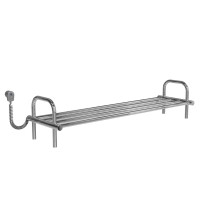 Shoe rack electric 250x1050 Deffi stainless steel (Chrome, EF16, Left connection)