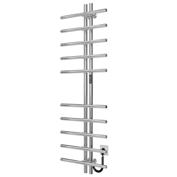 Купити рушникосушарку електричну Gray П10 60х1450 Deffi нержавіюча сталь (Хром, JD03, Праве підключення)
