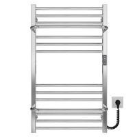 Electric heated towel rail Sigma P14 500х900 Deffi stainless steel (Chrome, JD04, Right connection)