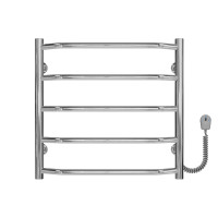 Elektrischer Handtuchwärmer Trapezium P5 500х500 Deffi edelstahl (Chrom, EF16, Richtige Verbindung)