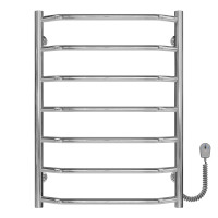 Elektrischer Handtuchwärmer Trapezium P7 500х700 Deffi edelstahl (Chrom, EF16, Richtige Verbindung)