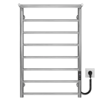 Elektrischer Handtuchwärmer Terma P8 500х800 Deffi edelstahl (Chrom, JD03, Richtige Verbindung)