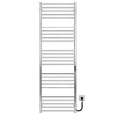 Electric heated towel rail Lima P25 500х1600 Deffi stainless steel (Chrome, JD04, Right connection)