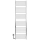 Buy electric heated towel rail Lima P30 500х1800 Deffi stainless steel (Chrome, JD04, Left connection)