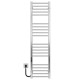 Buy electric heated towel rail Lima P20 300х1300 Deffi stainless steel (Chrome, JD04, Left connection)